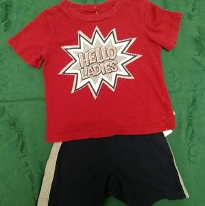 Boys short sleeve shirt outfit